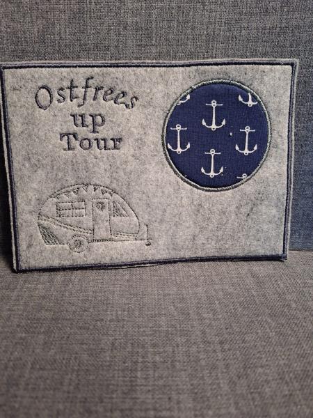 ITH - Stickdatei Mug Rug Wohnwagen